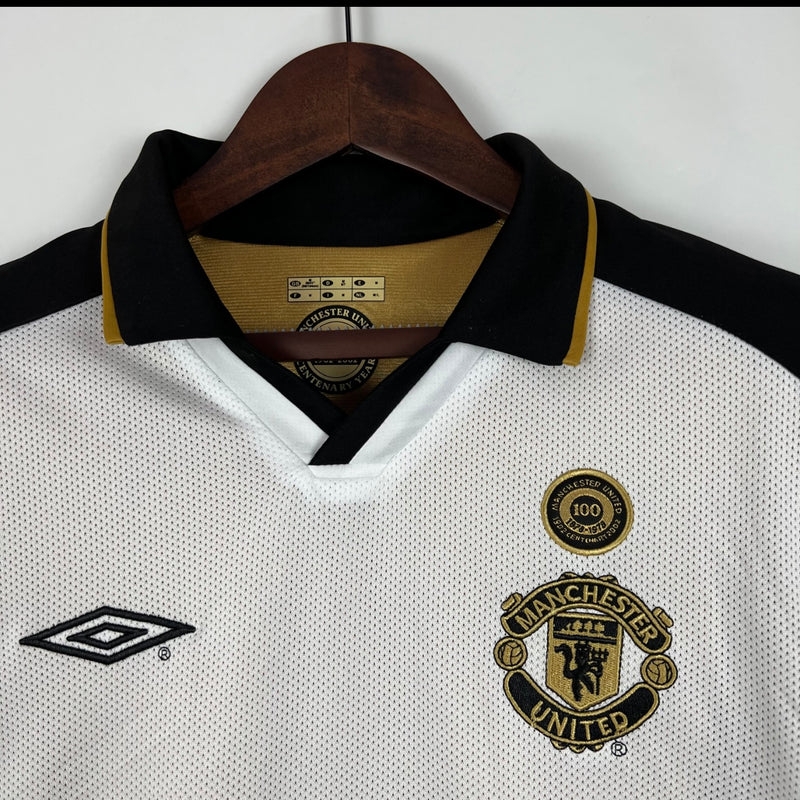 Camisa Manchester United Retrô 01/02 100º Aniversário